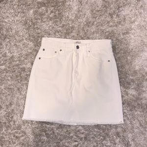 J. Crew white denim skirt